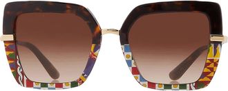 Dolce & Gabbana Brown Gradient Butterfly Ladies Sunglasses DG4373F 327813 52