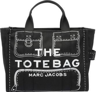 Marc Jacobs The Trompe Loeil Cargo Canvas Medium Tote Bag