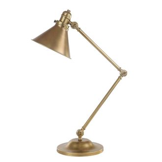 Loops Table Lamp Stick Lamp Elegant Plain Stem Aged Brass LED E27 60W in Metallics
