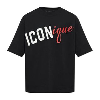 Dsquared2 Camiseta Iconique de Corte Holgado - Tops - Hombre - Negro - 3XL