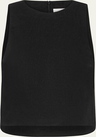 Possé Poppy Linen Crop Top