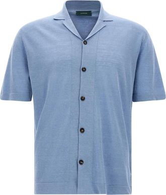 Zanone Camicia a maniche corte - Blu