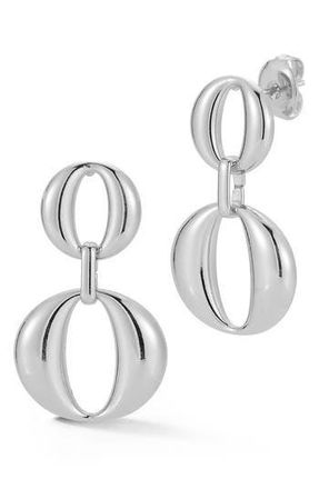 Glaze Jewelry Double Drop Earrings in Silver at Nordstrom Rack