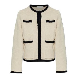 By Malene Birger Cardigans, female, Beige, Size: XS Rikko Cardigan