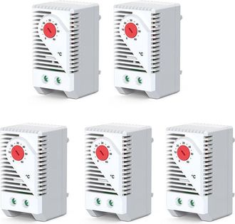 OEM 5 Reguladores De Temperatura Con Interruptor Mec&aacute;nico No Nc, Termostato Para Gabinete De 0-60 &deg;c Y Control De Humedad, Ca 250 V 10 A, Kto011