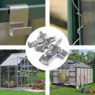 OEM Clips De Fijaci&oacute;n De Acero Inoxidable Para Cristales De Invernadero (paquete De 50) - Mantenimiento De Jardines
