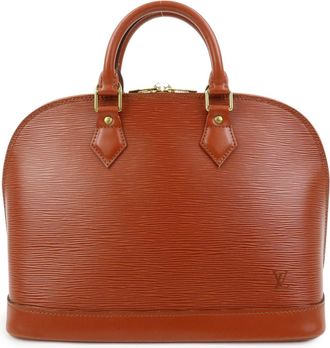 Louis Vuitton Alma Epi Leather Brown Leather Handbag (Pre-Owned)