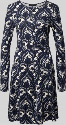 Max Mara Tailliertes Freizeitkleid aus Viskose-Mix Modell SAVANA in Marine, Gr&ouml;&szlig;e XXL