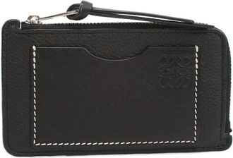 Loewe Black Leather Coin Purse/Coin Case (Pre-Owned)