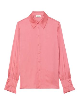 Zadig&Voltaire Blusa Thely satinata - Rosa