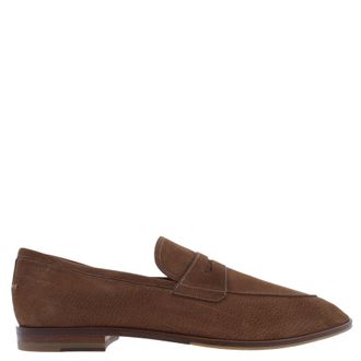 Bally Wedian Nubuk Penny Loafers, Brand Size 10.5 ( US Size 11.5 )