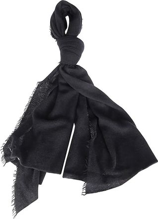 Faliero Sarti Sciarpa Adriel con frange - Nero