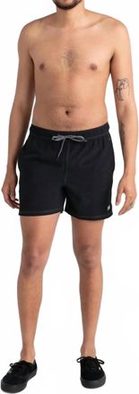 Saxx Oh Buoy 2-In-1 Volley Swim Trunks In Black