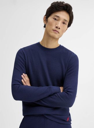 Polo Ralph Lauren Polo Shirt Ralph Lauren - Mens Embroidered logo waffle lounge sweater