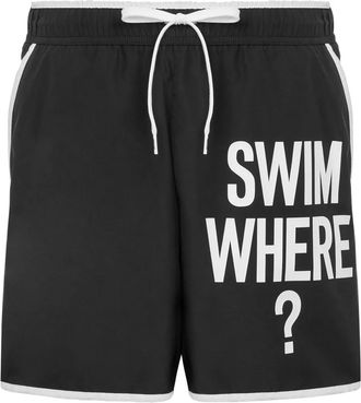 Moschino Costume da bagno con stampa - Nero