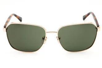 Guess GU00156H Rectangular Metal Frame Sunglasses - Gold
