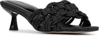 Donald J Pliner Raffia Kitten Heel Slide Sandal in Black at Nordstrom Rack, Size 9.5