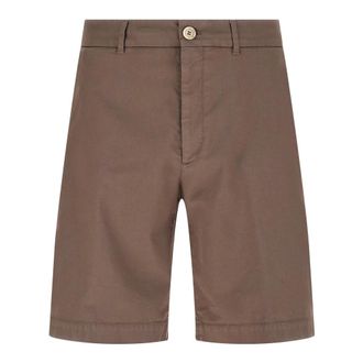 Brunello Cucinelli Garment-dyed Bermuda Shorts - male - Brunello Cucinelli - Casual Shorts - Brown - 2XL - Shorts