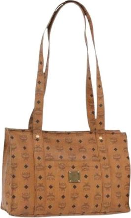MCM Pre-owned Tote Bags, female, Brown, Size: ONE SIZE Pre-owned Tote Bag