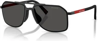 Prada Sunglasses, male, Black, Size: 56 MM PS B51S Sunglasses