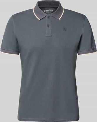 Blend Regular Fit Poloshirt mit Logo-Stitching Modell Hedin in Dunkelgrau, Gr&ouml;&szlig;e 3XL
