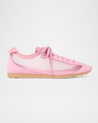 Jacquemus Les Tennis Suede and Mesh Low-Top Sneakers
