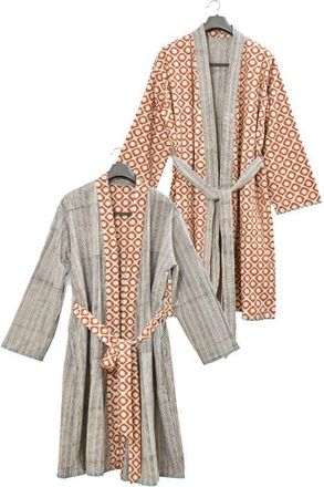 Verve Culture Block Print Reversible Robe at Nordstrom, Size Medium