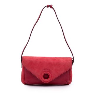 Loewe Pre-owned Womens Vintage Shoulder Bag - Red Leather - One Size