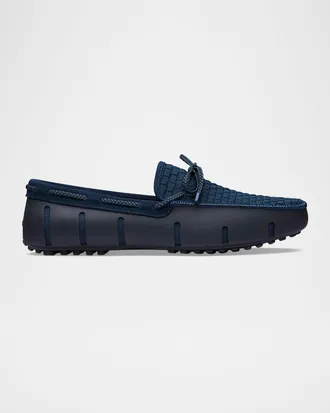 Swims Men & apos;s Woven Textile and Suede Drivers