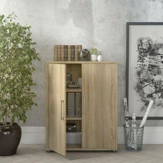 Dmora Dmora - Aparador Warszawa, Buf&eacute; De Sal&oacute;n, Aparador De Sal&oacute;n, Despensa De Cocina, 89x40 H113 Cm, Roble