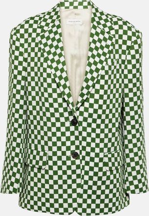 Dries Van Noten Checked single-breasted blazer