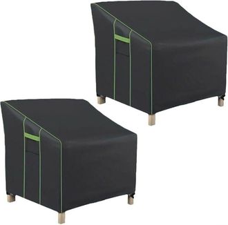 OEM 2 Fundas Para Muebles De Jard&iacute;n De Tela Oxford 210d: Protegen Tus Sillas De La Intemperie (97 X 89 X 59/79 Cm)