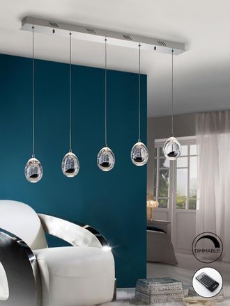Schuller Lamp.led Rocio Cromo 5ldimable