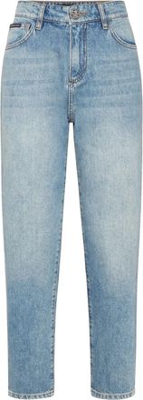 Philipp Plein Jeans con placca logo - Blu