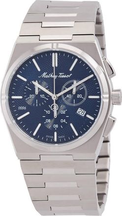 Mathey-Tissot Zeus Chronograph Quartz Blue Dial Mens Watch H118CHABU