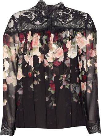 Zimmermann Hypnotic Lace Yoke Blouse