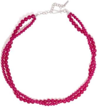 Completedworks Chalcedony Beaded Necklace in Pink at Nordstrom