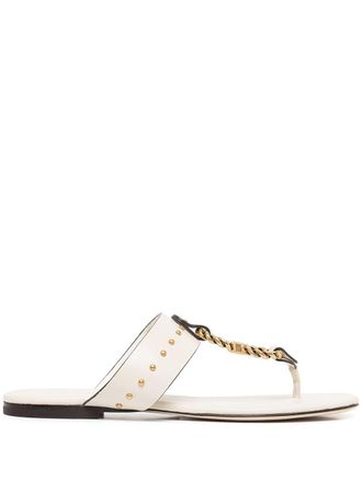 Tory Burch Vintage Plaque sandaal - Wit