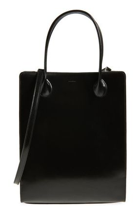 LI&Eacute; STUDIO The Jane Leather Top Handle Bag in Black Patent Leather at Nordstrom
