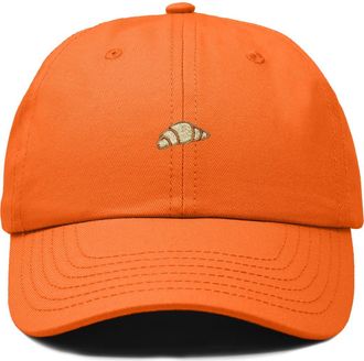 Dalix Croissant Dad Cap in Orange at Nordstrom