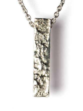 Parts Of Four Halsketting met textuur - Zilver