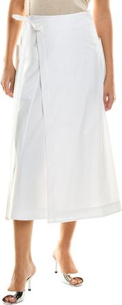 Proenza Schouler White Label Soft Poplin Wrap Skirt