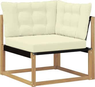 vidaXL Sof&aacute; De Esquina Para Exteriores Madera De Acacia S&oacute;lida Vidaxl