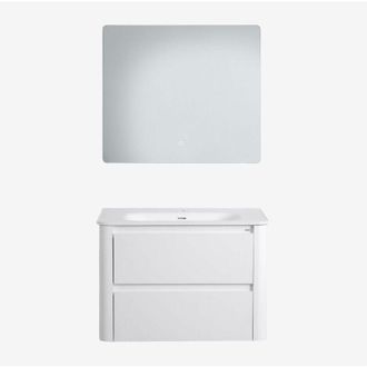 Sklum Sklum - Conjunto De Mueble De Ba&ntilde;o En Madera Con Lavabo Integrado Egerton