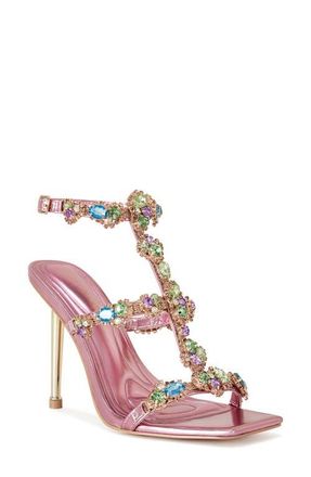 Azalea Wang Khai Ankle Strap Sandal in Pink at Nordstrom, Size 7.5