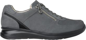 Ganter Wijde pasvorm veterschoen met rits - Grijs - Heren - Sneakers - Grijs - 43 EU - Schoenen
