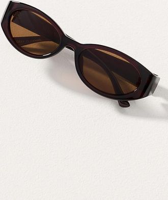 Reality Eyewear Slim Wrapped Oval Sunglasses