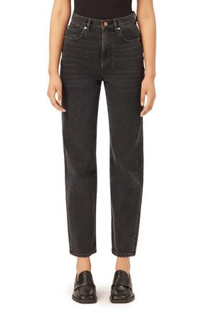 DL1961 Enora High Waist Ankle Cigarette Jeans in Nightshade Vintage at Nordstrom, Size 29