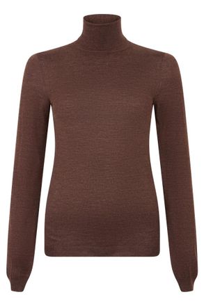 Maison Margiela Brown Turtle Neck Sweater