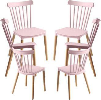 Regalos Miguel Regalos Miguel - Packs Sillas Comedor - Pack 6 Sillas Leka - Rosa